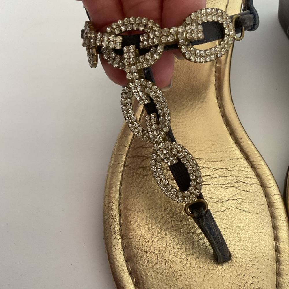 Lilly Pulitzer Jeweled Wedge Sandal Size 8 - Picture 8 of 16